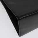 Salvatore Ferragamo Gancini Hand Bag Leather 2way Black Gold Auth 142126-17