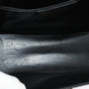 Salvatore Ferragamo Gancini Hand Bag Leather 2way Black Gold Auth 142126-11