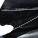 Salvatore Ferragamo Gancini Hand Bag Leather 2way Black Gold Auth 142126-22