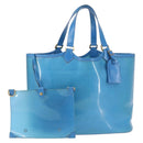 LOUIS VUITTON Epi Plage Lagoon Bay Tote Bag Blue M92470 LV Auth 142128-1