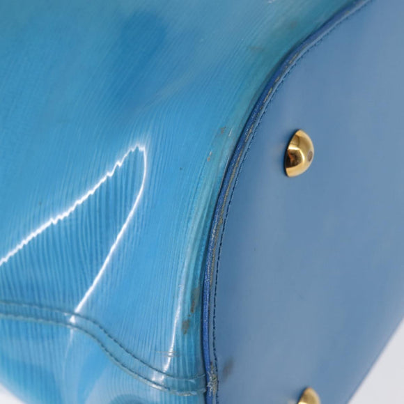 LOUIS VUITTON Epi Plage Lagoon Bay Tote Bag Blue M92470 LV Auth 142128