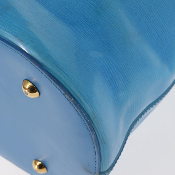 LOUIS VUITTON Epi Plage Lagoon Bay Tote Bag Blue M92470 LV Auth 142128