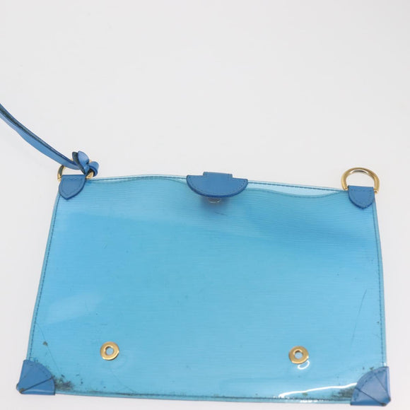 LOUIS VUITTON Epi Plage Lagoon Bay Tote Bag Blue M92470 LV Auth 142128
