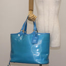 LOUIS VUITTON Epi Plage Lagoon Bay Tote Bag Blue M92470 LV Auth 142128-25