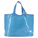 LOUIS VUITTON Epi Plage Lagoon Bay Tote Bag Blue M92470 LV Auth 142128-2
