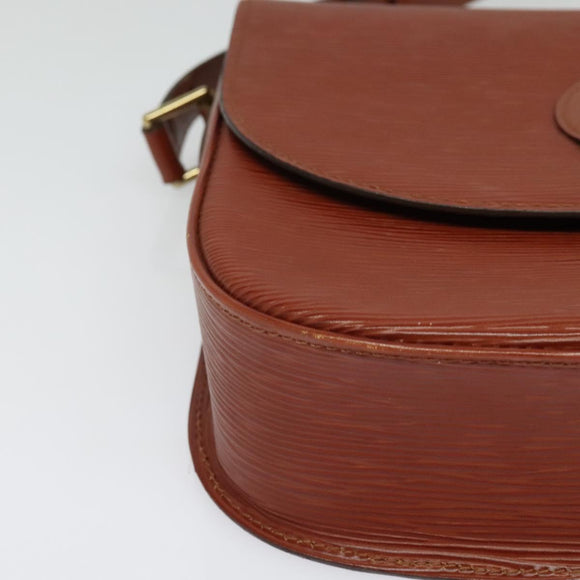 LOUIS VUITTON Epi Saint Cloud GM Shoulder Bag Brown M52193 LV Auth 142130