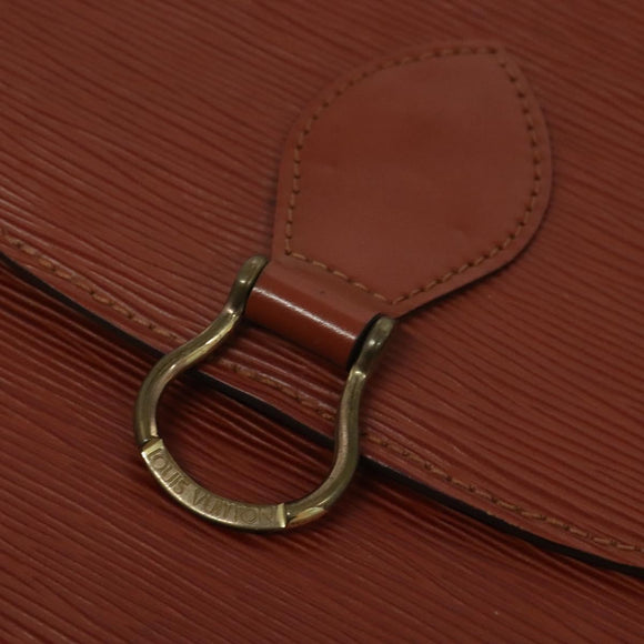 LOUIS VUITTON Epi Saint Cloud GM Shoulder Bag Brown M52193 LV Auth 142130
