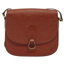 LOUIS VUITTON Epi Saint Cloud GM Shoulder Bag Brown M52193 LV Auth 142130-13