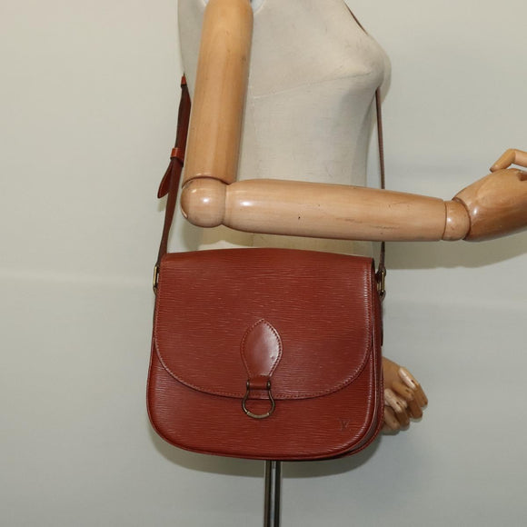 LOUIS VUITTON Epi Saint Cloud GM Shoulder Bag Brown M52193 LV Auth 142130