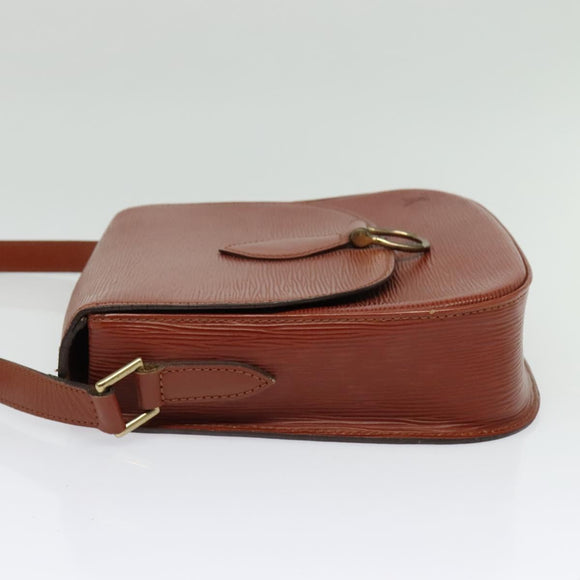 LOUIS VUITTON Epi Saint Cloud GM Shoulder Bag Brown M52193 LV Auth 142130