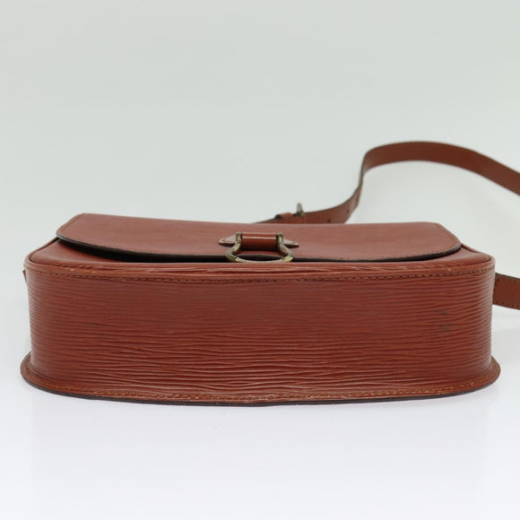 LOUIS VUITTON Epi Saint Cloud GM Shoulder Bag Brown M52193 LV Auth 142130
