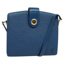 LOUIS VUITTON Epi Capuchin Shoulder Bag Blue M52345 LV Auth 142131-1