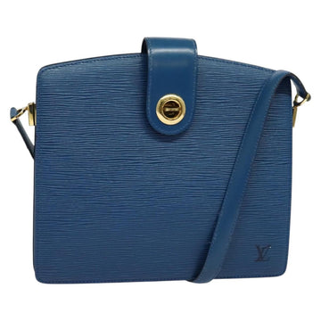 LOUIS VUITTON Epi Capuchin Shoulder Bag Blue M52345 LV Auth 142131