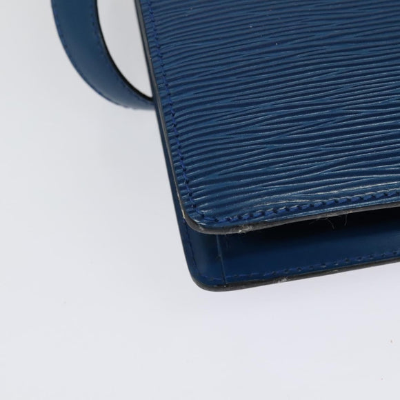 LOUIS VUITTON Epi Capuchin Shoulder Bag Blue M52345 LV Auth 142131