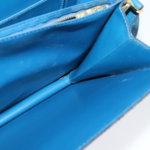 LOUIS VUITTON Epi Capuchin Shoulder Bag Blue M52345 LV Auth 142131