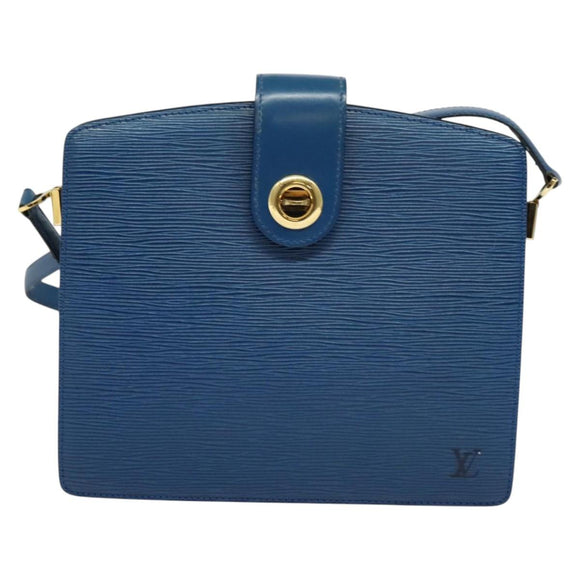 LOUIS VUITTON Epi Capuchin Shoulder Bag Blue M52345 LV Auth 142131