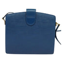 LOUIS VUITTON Epi Capuchin Shoulder Bag Blue M52345 LV Auth 142131-2