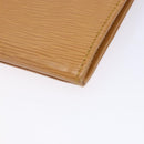LOUIS VUITTON Epi Jena Clutch Bag Beige M52726 LV Auth 142132-10
