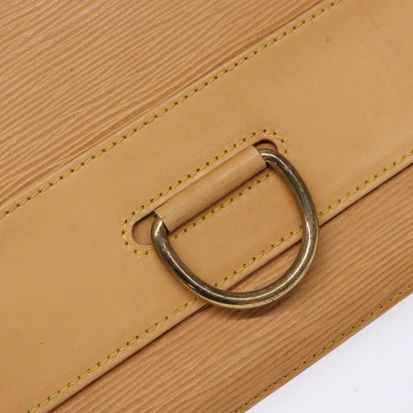 LOUIS VUITTON Epi Jena Clutch Bag Beige M52726 LV Auth 142132