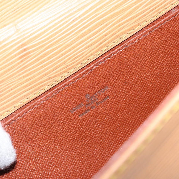 LOUIS VUITTON Epi Jena Clutch Bag Beige M52726 LV Auth 142132