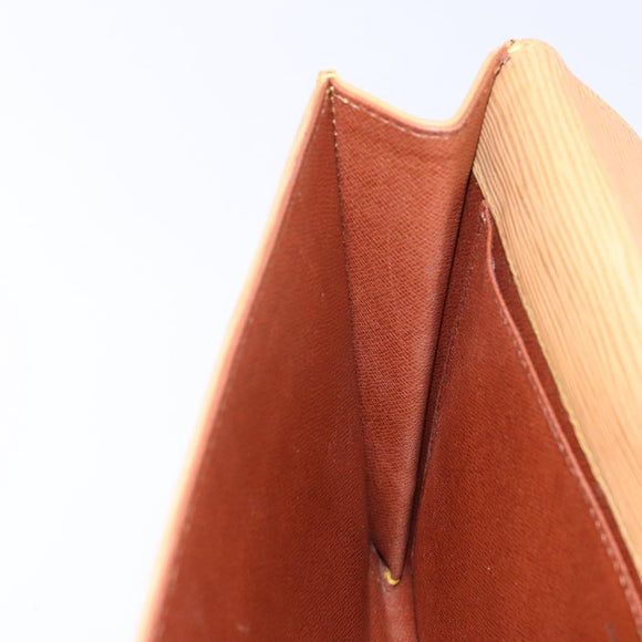 LOUIS VUITTON Epi Jena Clutch Bag Beige M52726 LV Auth 142132