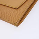 LOUIS VUITTON Epi Jena Clutch Bag Beige M52726 LV Auth 142132-8