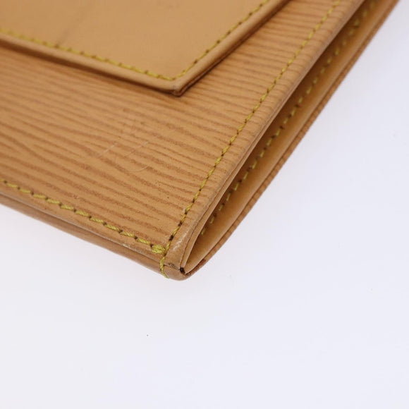 LOUIS VUITTON Epi Jena Clutch Bag Beige M52726 LV Auth 142132