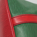 LOUIS VUITTON Epi Petit Noe Shoulder Bag Bicolor Green Red M44147 LV Auth 142133-17