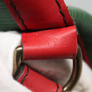 LOUIS VUITTON Epi Petit Noe Shoulder Bag Bicolor Green Red M44147 LV Auth 142133-12
