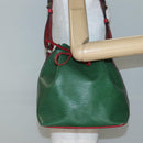LOUIS VUITTON Epi Petit Noe Shoulder Bag Bicolor Green Red M44147 LV Auth 142133-21