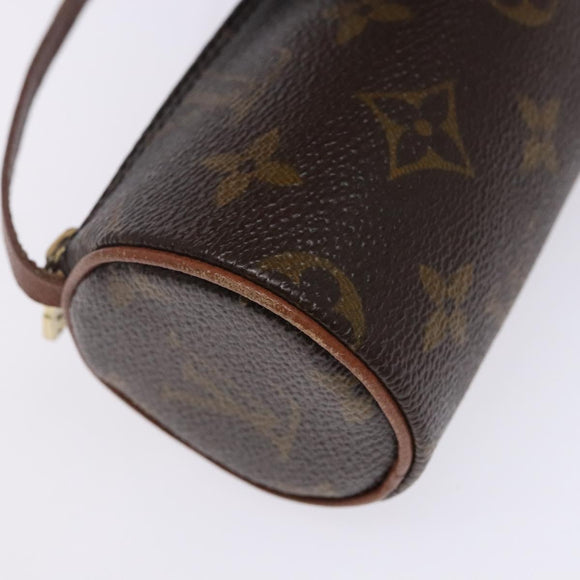 LOUIS VUITTON Monogram Papillon Pouch LV Auth 142143