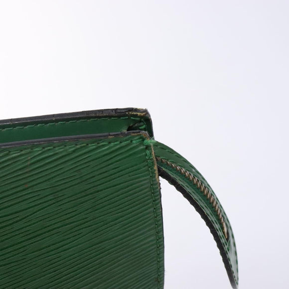 LOUIS VUITTON Epi Saint Jacques Hand Bag Green M52274 LV Auth 142146