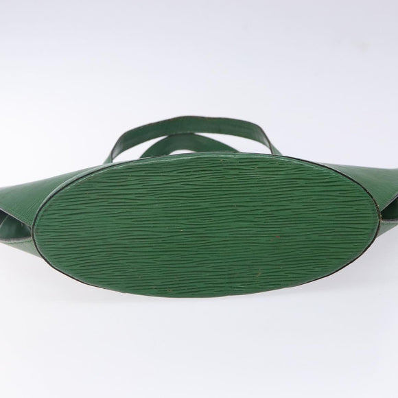 LOUIS VUITTON Epi Saint Jacques Hand Bag Green M52274 LV Auth 142146