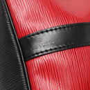 LOUIS VUITTON Epi Petit Noe Shoulder Bag Bicolor Black Red M44017 LV Auth 142148-17