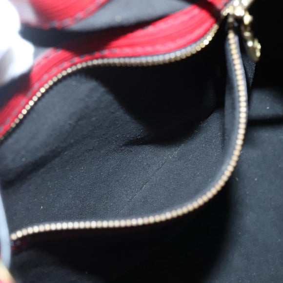 LOUIS VUITTON Epi Petit Noe Shoulder Bag Bicolor Black Red M44017 LV Auth 142148