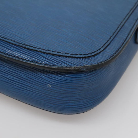 LOUIS VUITTON Epi Saint Cloud GM Shoulder Bag Toledo Blue M52195 LV Auth 142149