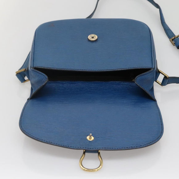 LOUIS VUITTON Epi Saint Cloud GM Shoulder Bag Toledo Blue M52195 LV Auth 142149