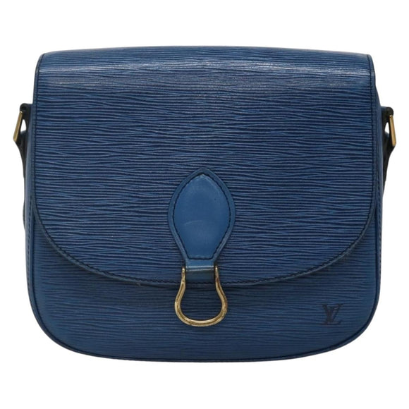 LOUIS VUITTON Epi Saint Cloud GM Shoulder Bag Toledo Blue M52195 LV Auth 142149