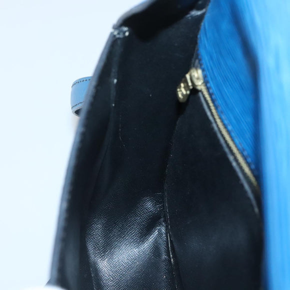 LOUIS VUITTON Epi Saint Cloud GM Shoulder Bag Toledo Blue M52195 LV Auth 142149