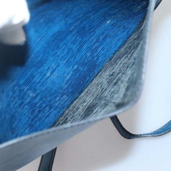 LOUIS VUITTON Epi Saint Cloud GM Shoulder Bag Toledo Blue M52195 LV Auth 142149