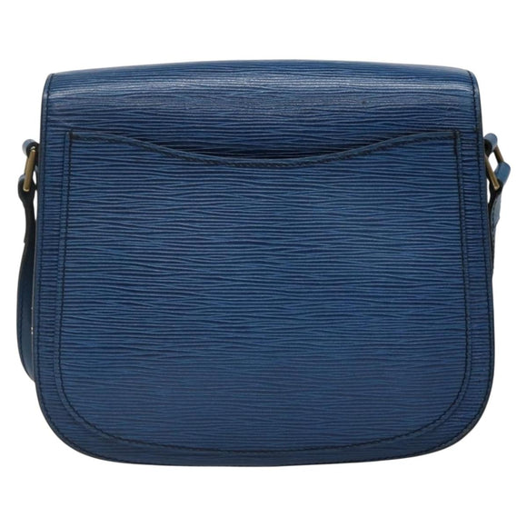 LOUIS VUITTON Epi Saint Cloud GM Shoulder Bag Toledo Blue M52195 LV Auth 142149