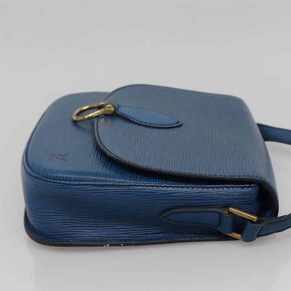 LOUIS VUITTON Epi Saint Cloud GM Shoulder Bag Toledo Blue M52195 LV Auth 142149