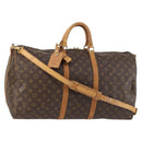 LOUIS VUITTON Monogram Keepall Bandouliere55 Boston Bag M41414 LV Auth 142156-1