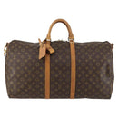 LOUIS VUITTON Monogram Keepall Bandouliere55 Boston Bag M41414 LV Auth 142156-13