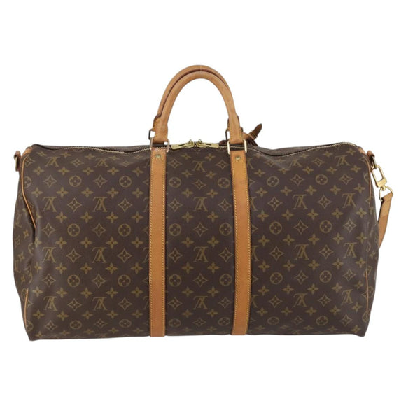 LOUIS VUITTON Monogram Keepall Bandouliere55 Boston Bag M41414 LV Auth 142156
