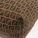 FENDI Zucchino Canvas Tote Bag Brown Auth 142159-10