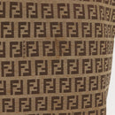 FENDI Zucchino Canvas Tote Bag Brown Auth 142159-3