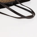 FENDI Zucchino Canvas Tote Bag Brown Auth 142159-8