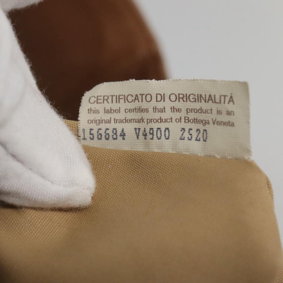 BOTTEGA VENETA INTRECCIATO Tote Bag Leather Brown Auth 142163