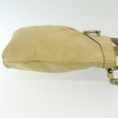 Salvatore Ferragamo Gancini Shoulder Bag Leather Yellow Silver Auth 142164-3